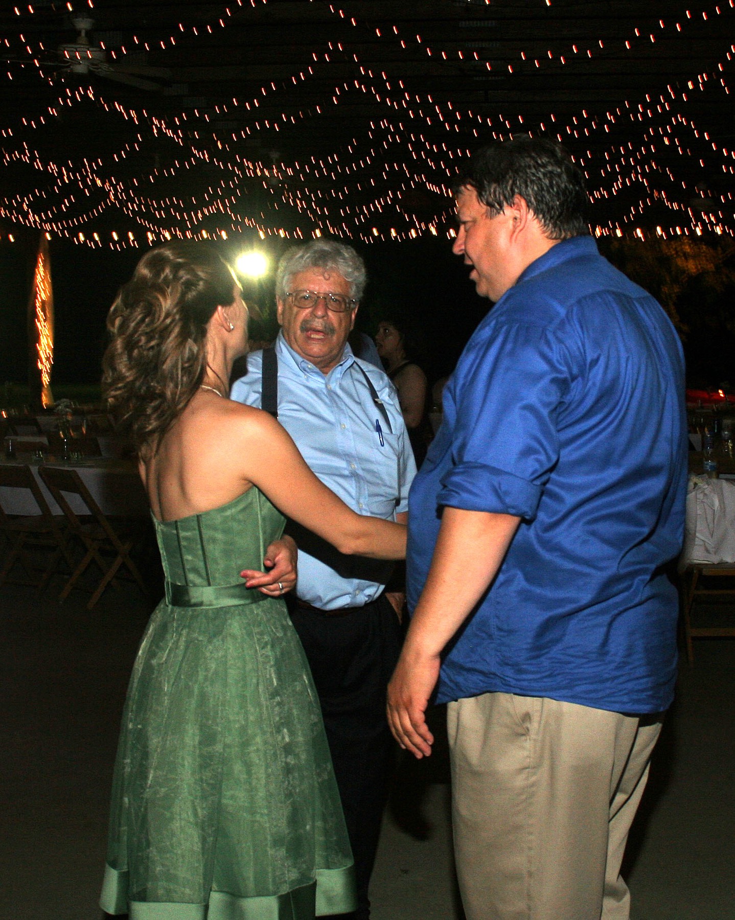 Doc Caruso at the Wedding with Colette and Mike Limbach Group