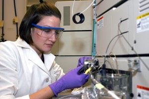 katie in the lab